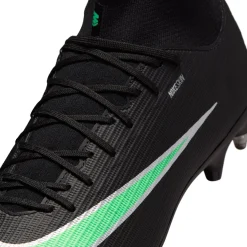 Nike Mercurial Superfly 11 Academy IJzeren-Nop Voetbalschoenen (SG) Anti-Clog Zwart Felgroen Zilvergrijs