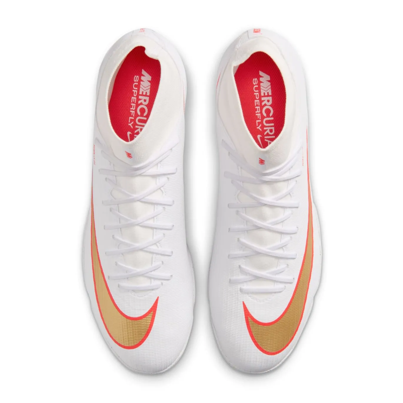 Nike Mercurial Superfly 11 Academy Turf Voetbalschoenen (TF) Wit Felrood Goud