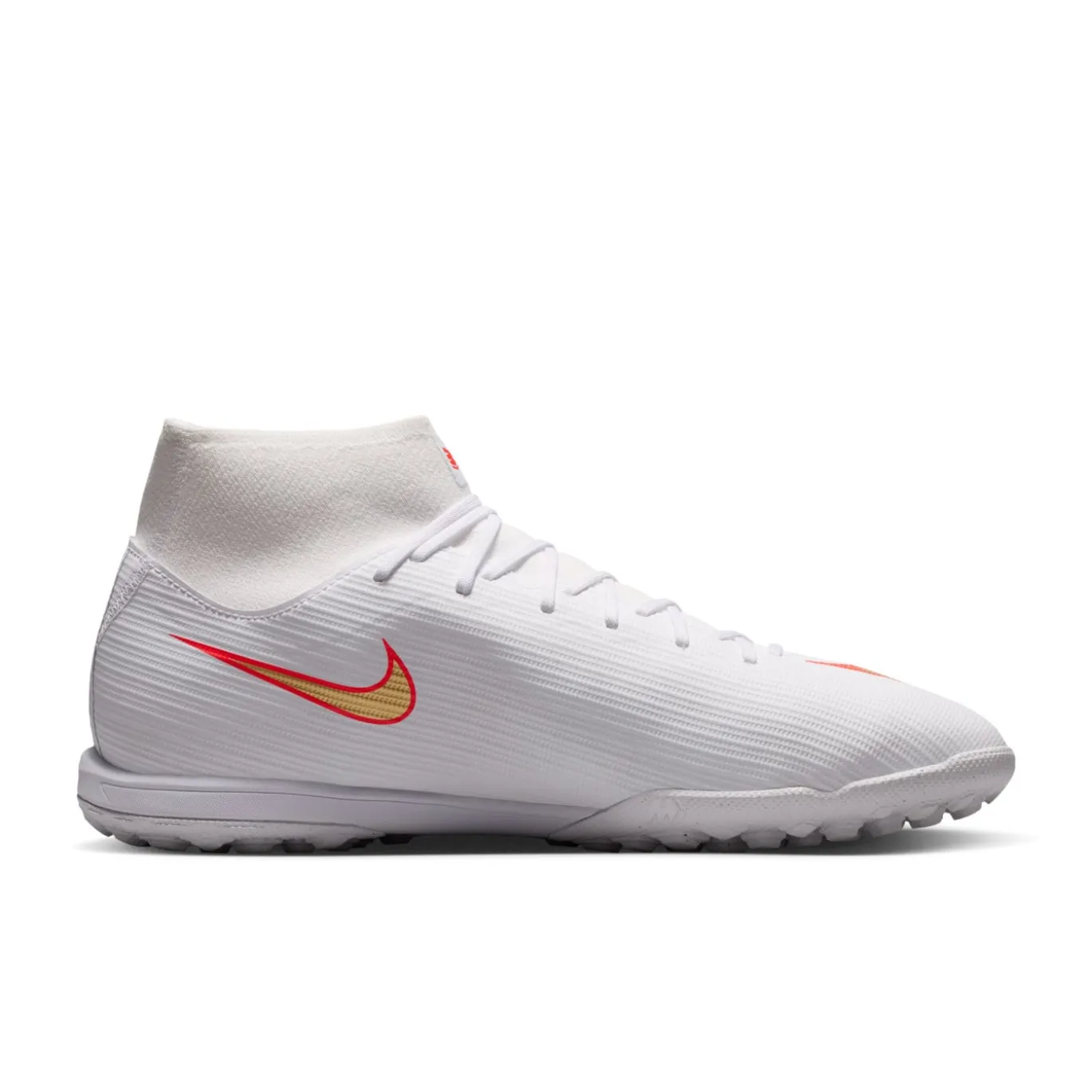 Nike Mercurial Superfly 11 Academy Turf Voetbalschoenen (TF) Wit Felrood Goud