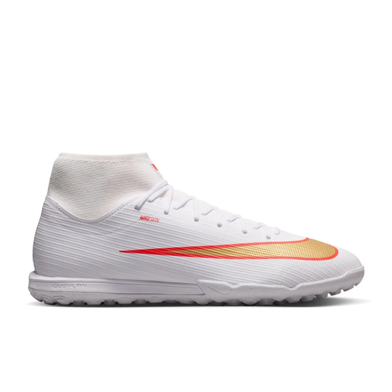 Nike Mercurial Superfly 11 Academy Turf Voetbalschoenen (TF) Wit Felrood Goud