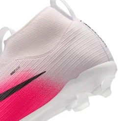 Nike Mercurial Superfly 11 Academy Gras / Kunstgras Voetbalschoenen (MG) Kids Felroze Wit Zwart