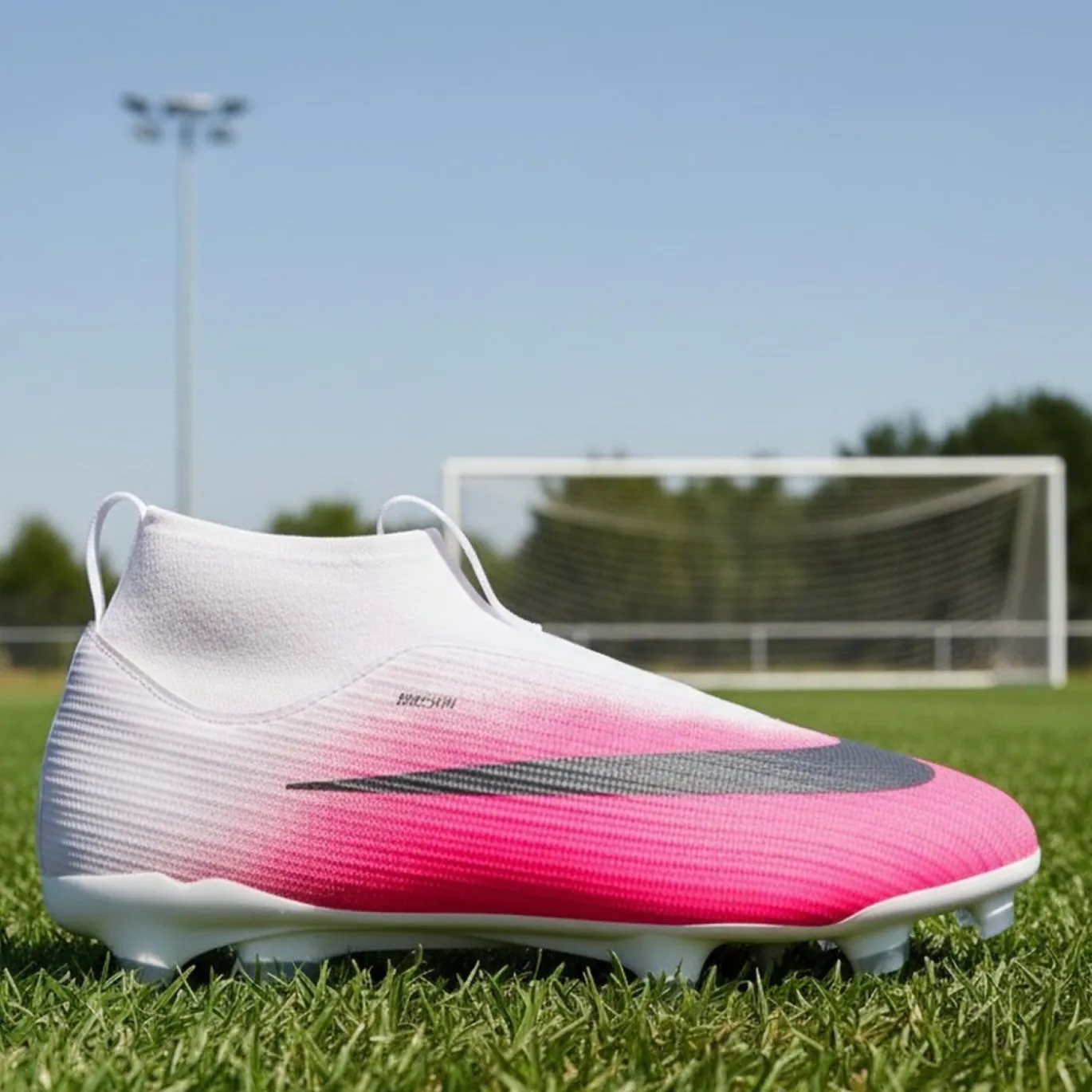 Nike Mercurial Superfly 11 Academy Gras / Kunstgras Voetbalschoenen (MG) Kids Felroze Wit Zwart