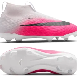 Nike Mercurial Superfly 11 Academy Gras / Kunstgras Voetbalschoenen (MG) Kids Felroze Wit Zwart