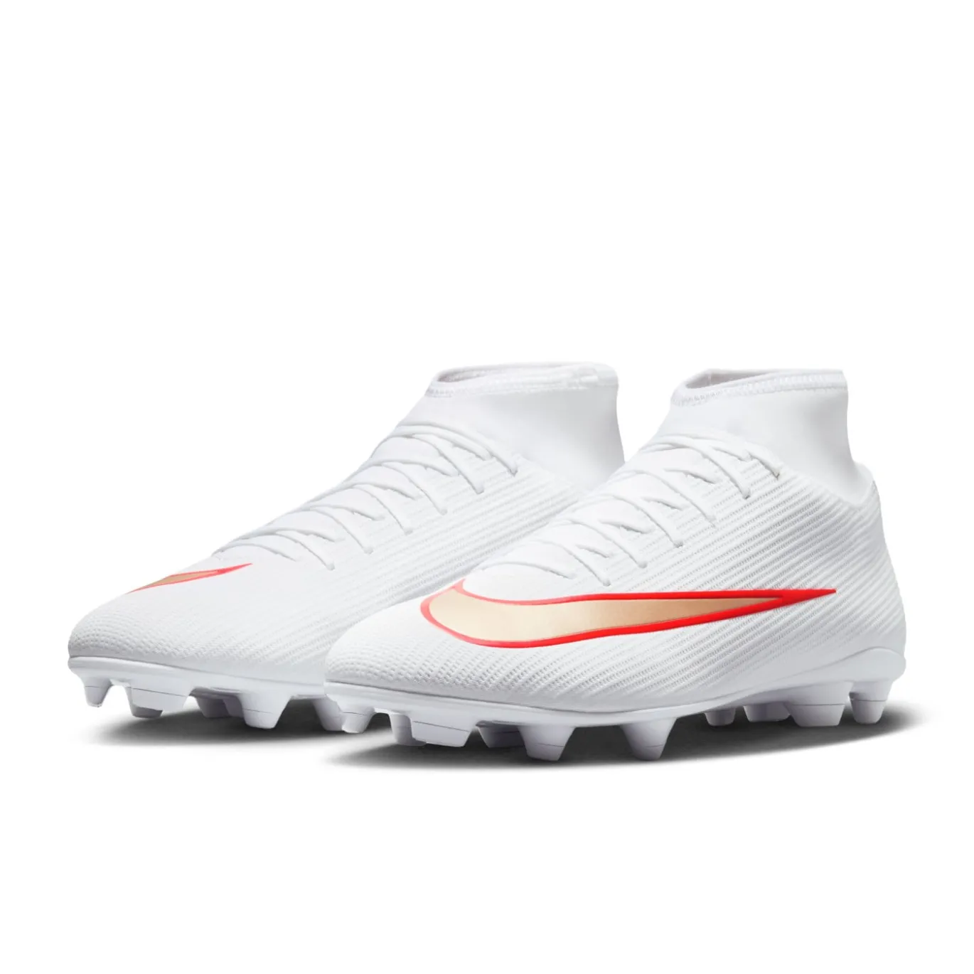Nike Mercurial Superfly 11 Club Gras / Kunstgras Voetbalschoenen (MG) Wit Felrood Goud