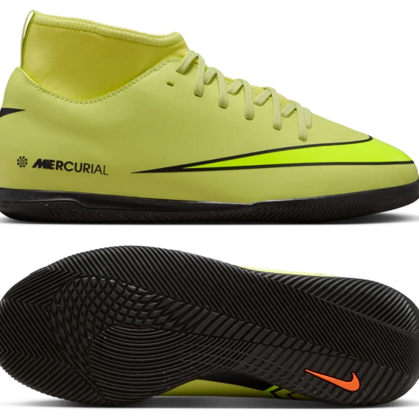 Nike Mercurial Superfly 10 Club Zaalvoetbalschoenen (IN) Kids Geel Neongeel Oranje