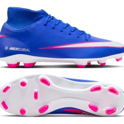 Nike Mercurial Superfly 10 Club Gras / Kunstgras Voetbalschoenen (MG) Blauw Wit Felroze