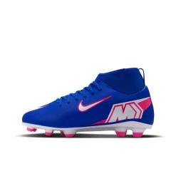Nike Mercurial Superfly 10 Club Gras / Kunstgras Voetbalschoenen (MG) Kids Blauw Wit Felroze