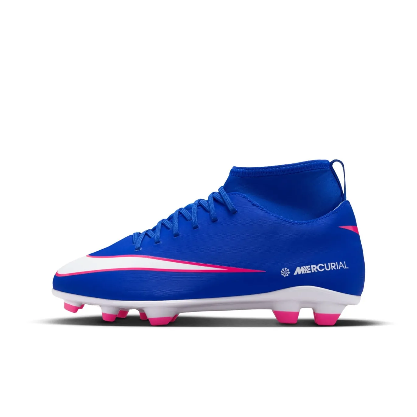 Nike Mercurial Superfly 10 Club Gras / Kunstgras Voetbalschoenen (MG) Kids Blauw Wit Felroze
