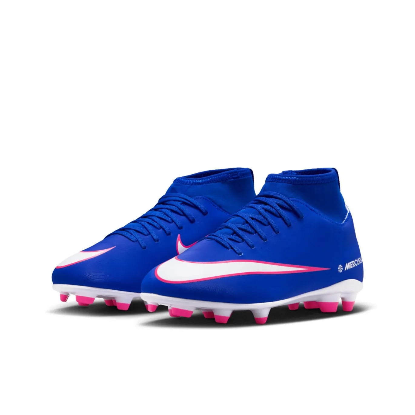 Nike Mercurial Superfly 10 Club Gras / Kunstgras Voetbalschoenen (MG) Kids Blauw Wit Felroze