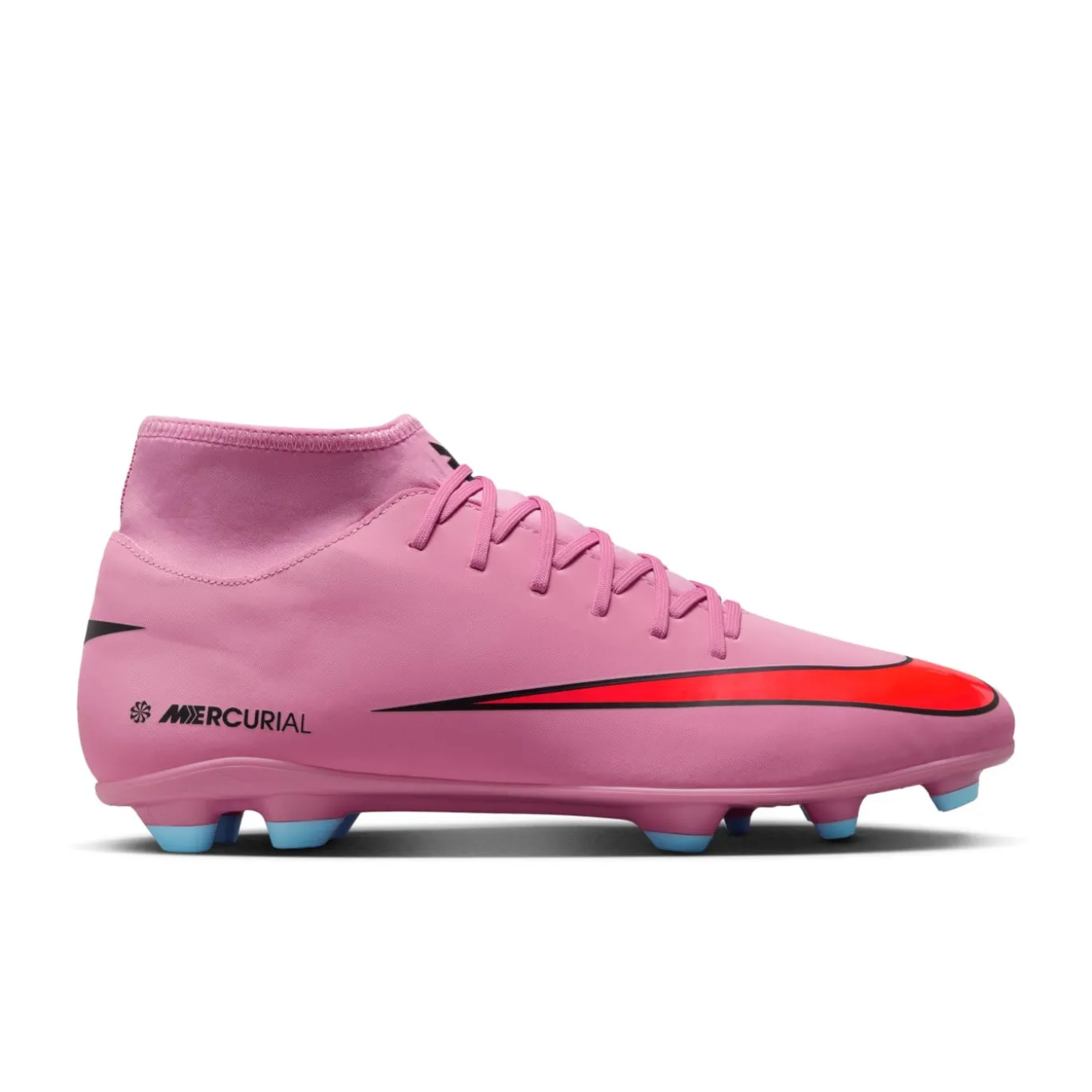 Nike Mercurial Superfly 10 Club Gras / Kunstgras Voetbalschoenen (MG) Roze Felrood Lichtblauw