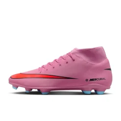 Nike Mercurial Superfly 10 Club Gras / Kunstgras Voetbalschoenen (MG) Roze Felrood Lichtblauw
