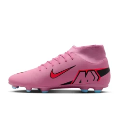 Nike Mercurial Superfly 10 Club Gras / Kunstgras Voetbalschoenen (MG) Roze Felrood Lichtblauw