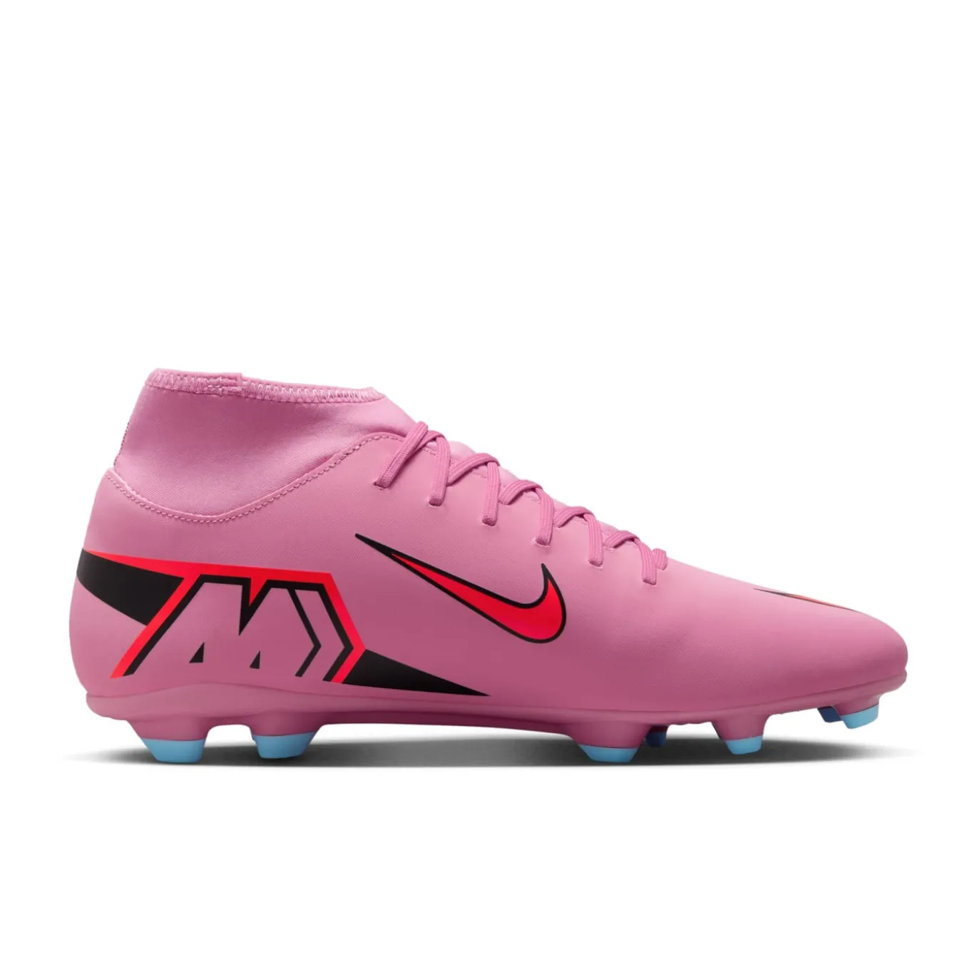 Nike Mercurial Superfly 10 Club Gras / Kunstgras Voetbalschoenen (MG) Roze Felrood Lichtblauw