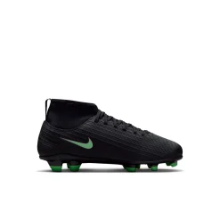 Nike Mercurial Superfly 11 Club Gras / Kunstgras Voetbalschoenen (MG) Peuters/Kleuters Zwart Felgroen Zilvergrijs