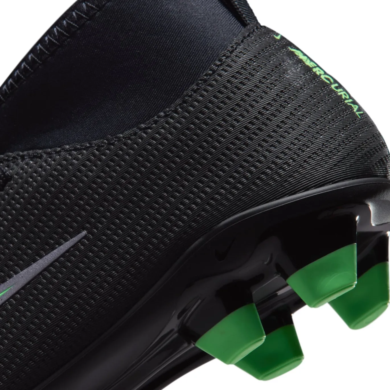 Nike Mercurial Superfly 11 Club Gras / Kunstgras Voetbalschoenen (MG) Peuters/Kleuters Zwart Felgroen Zilvergrijs