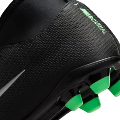 Nike Mercurial Superfly 11 Club Gras / Kunstgras Voetbalschoenen (MG) Kids Zwart Felgroen Zilvergrijs