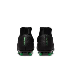 Nike Mercurial Superfly 11 Club Gras / Kunstgras Voetbalschoenen (MG) Kids Zwart Felgroen Zilvergrijs