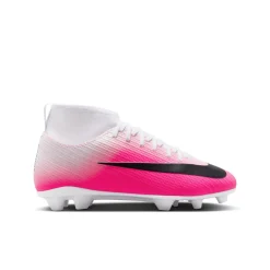 Nike Mercurial Superfly 11 Club Gras / Kunstgras Voetbalschoenen (MG) Kids Felroze Wit Zwart