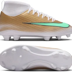 Nike Mercurial Superfly 11 MbappƩ Club Gras / Kunstgras Voetbalschoenen (MG) Kids Goud Groen Wit