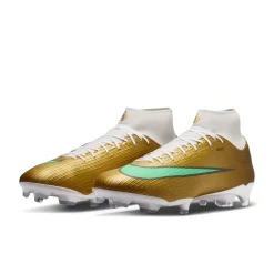 Nike Mercurial Superfly 11 Mbappé Academy Gras / Kunstgras Voetbalschoenen (MG) Goud Groen Wit