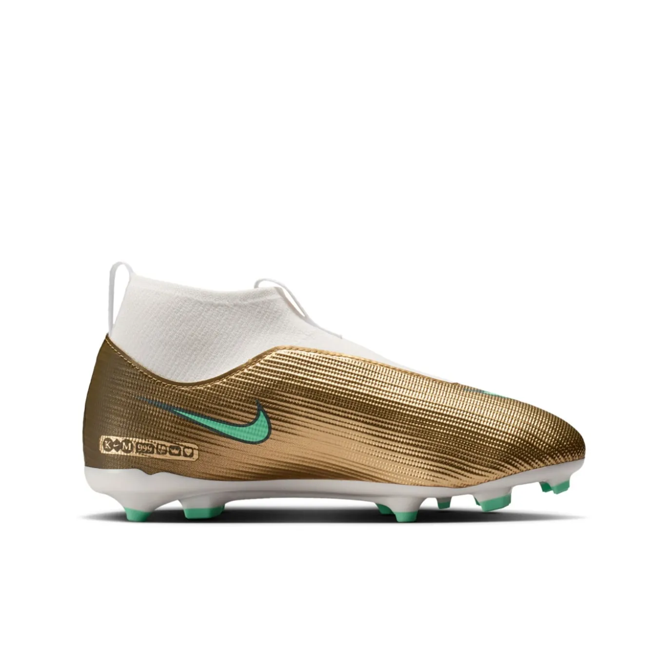 Nike Mercurial Superfly 11 Mbappé Academy Gras / Kunstgras Voetbalschoenen (MG) Kids Goud Groen Wit