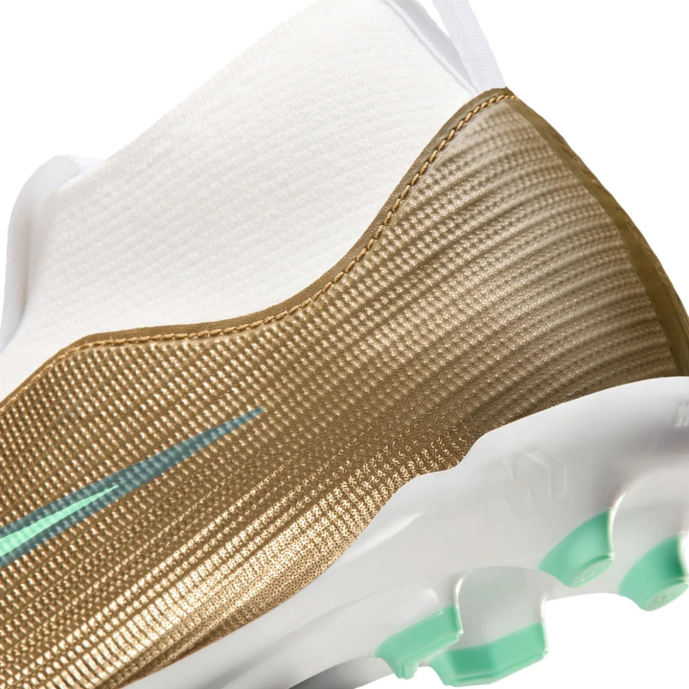 Nike Mercurial Superfly 11 Mbappé Academy Gras / Kunstgras Voetbalschoenen (MG) Kids Goud Groen Wit