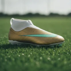 Nike Mercurial Superfly 11 Mbappé Academy Gras / Kunstgras Voetbalschoenen (MG) Kids Goud Groen Wit