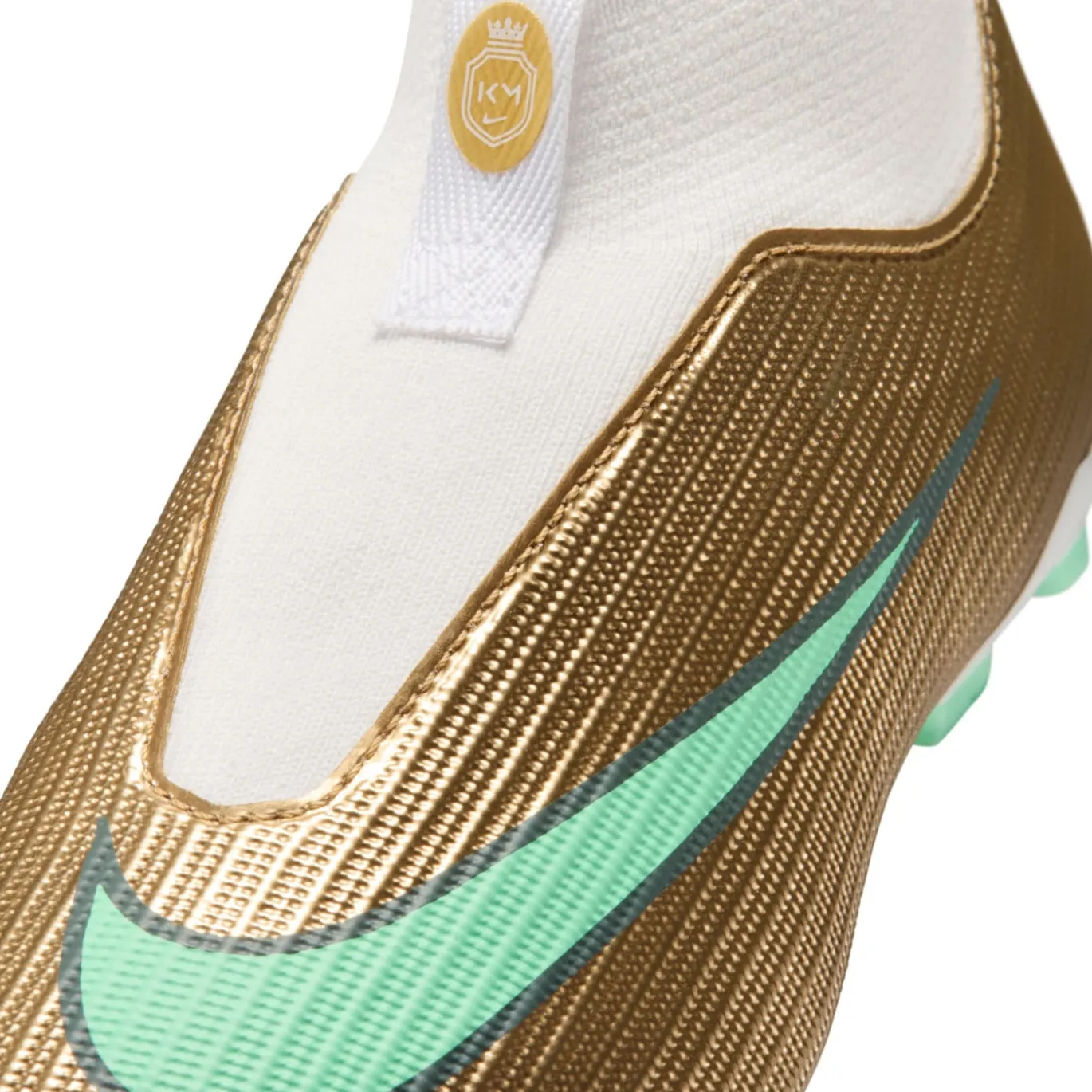 Nike Mercurial Superfly 11 Mbappé Academy Gras / Kunstgras Voetbalschoenen (MG) Kids Goud Groen Wit