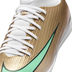 Nike Mercurial Superfly 11 Mbappé Club Zaalvoetbalschoenen (IN) Kids Goud Groen Wit