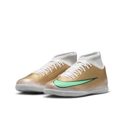 Nike Mercurial Superfly 11 Mbappé Club Zaalvoetbalschoenen (IN) Kids Goud Groen Wit
