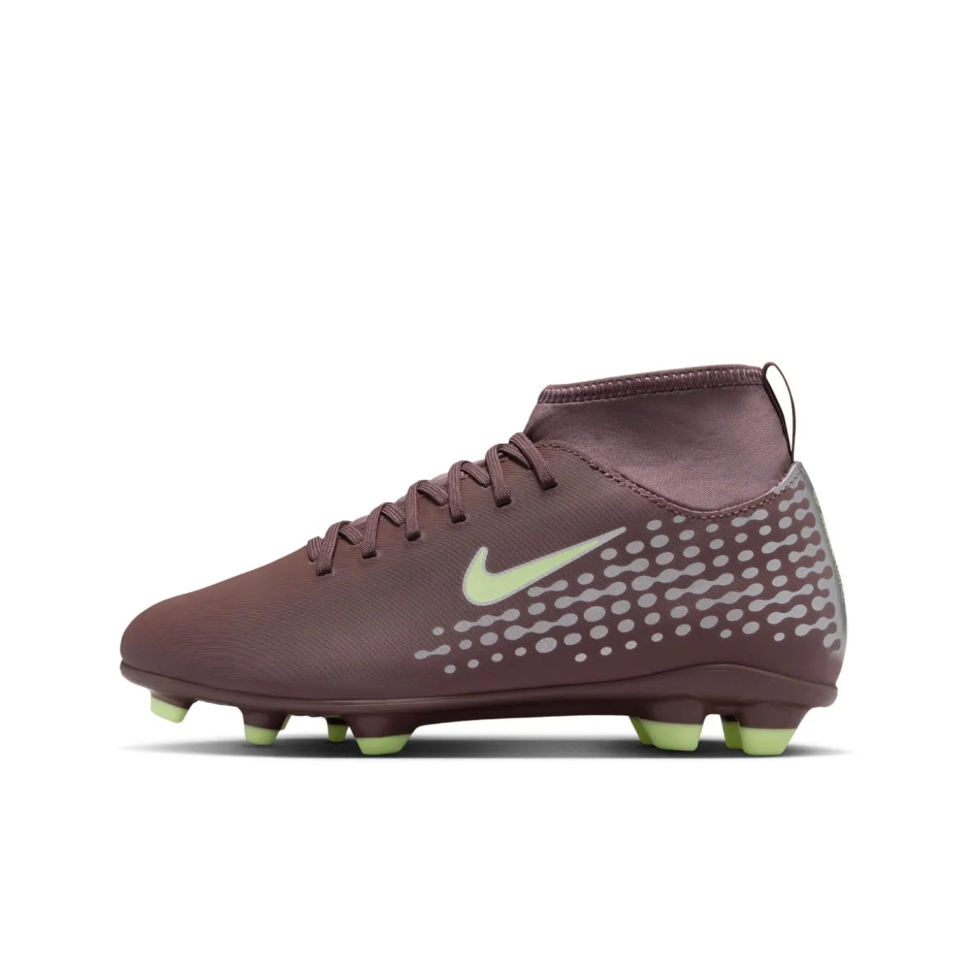 Nike Mercurial Superfly 10 Mbappé Club Gras / Kunstgras Voetbalschoenen (MG) Kids Bruin Neongeel Zilver