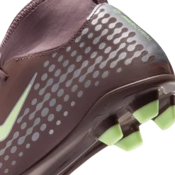 Nike Mercurial Superfly 10 Mbappé Club Gras / Kunstgras Voetbalschoenen (MG) Kids Bruin Neongeel Zilver