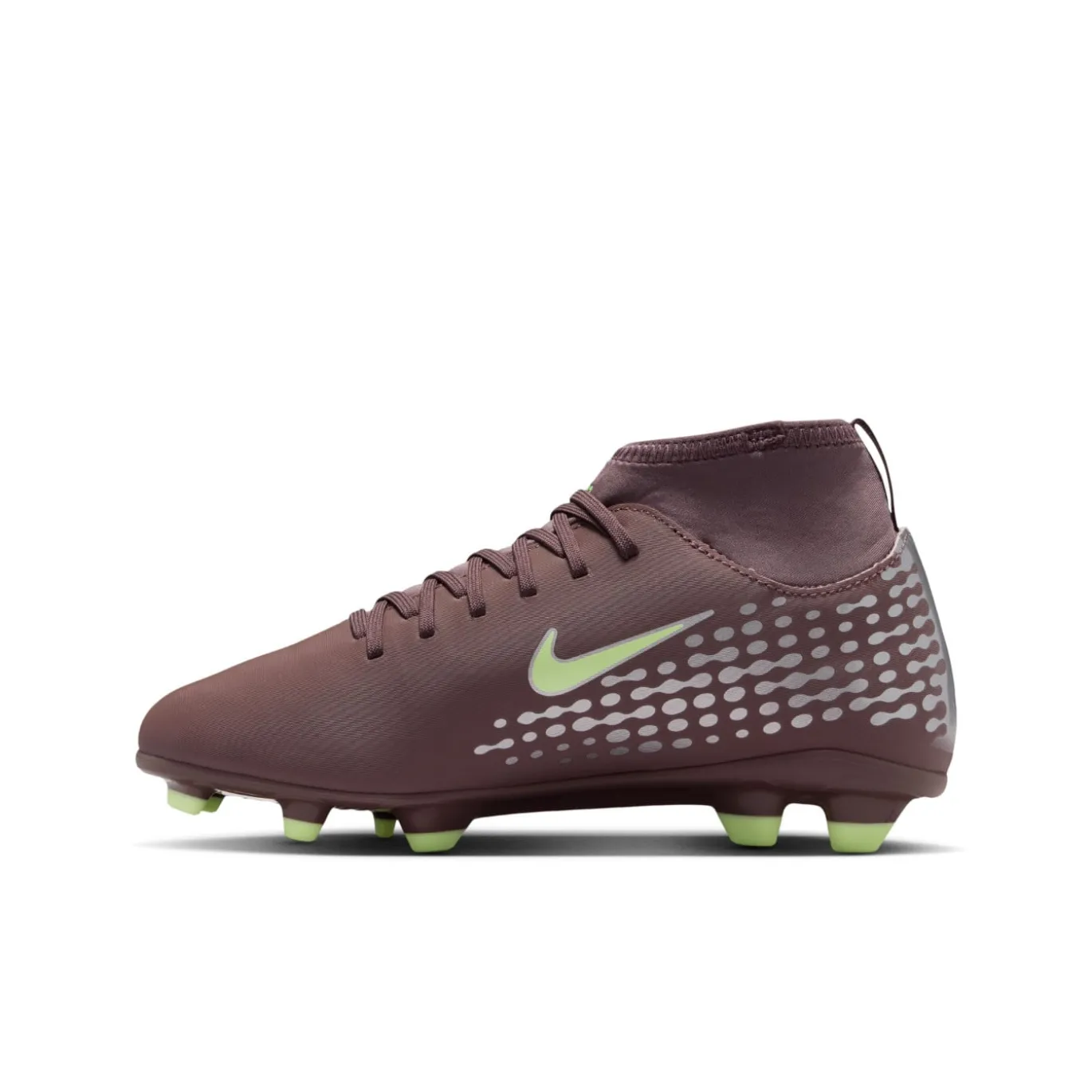 Nike Mercurial Superfly 10 Mbappé Club Gras / Kunstgras Voetbalschoenen (MG) Kids Bruin Neongeel Zilver
