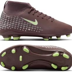 Nike Mercurial Superfly 10 Mbappé Club Gras / Kunstgras Voetbalschoenen (MG) Kids Bruin Neongeel Zilver