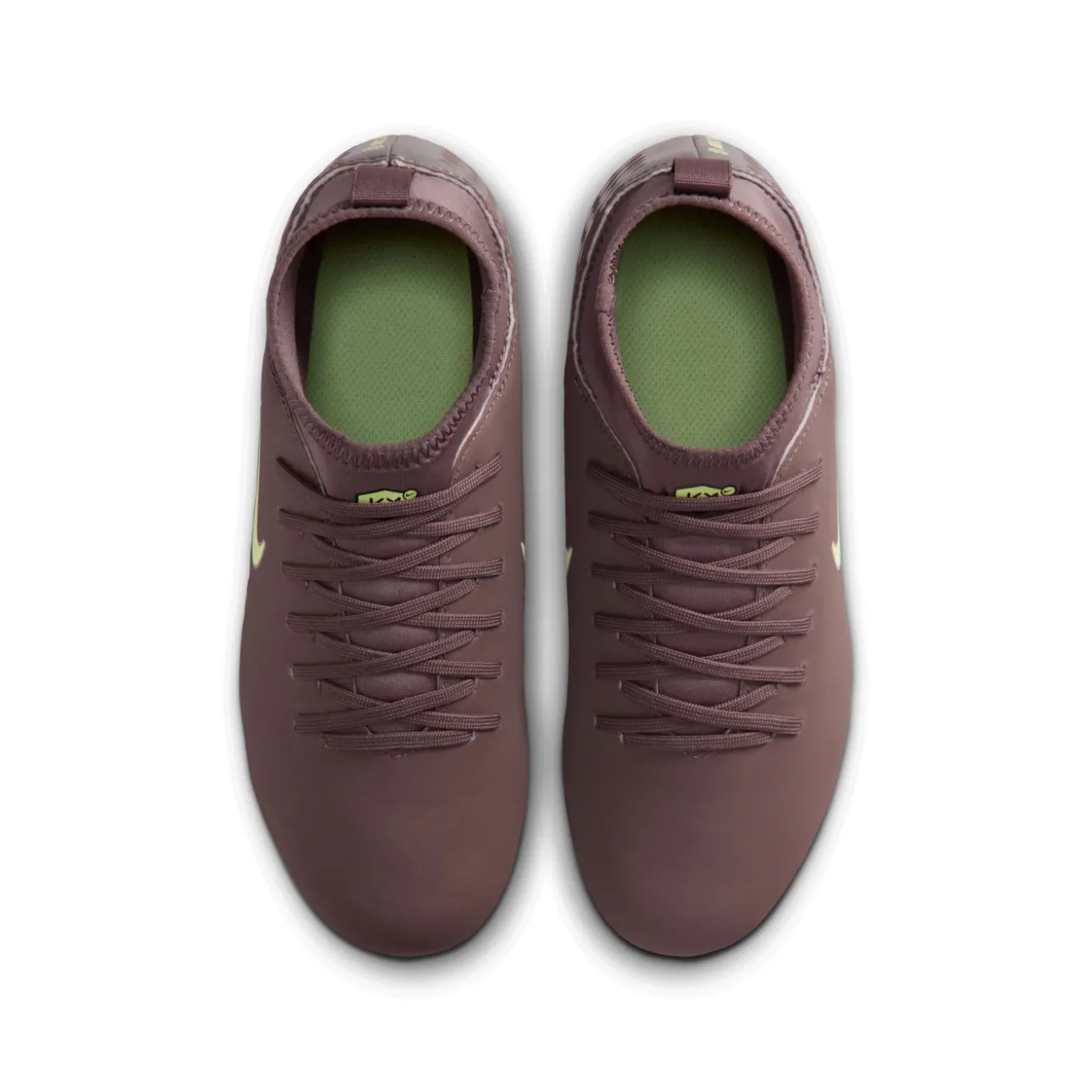Nike Mercurial Superfly 10 Mbappé Club Gras / Kunstgras Voetbalschoenen (MG) Kids Bruin Neongeel Zilver