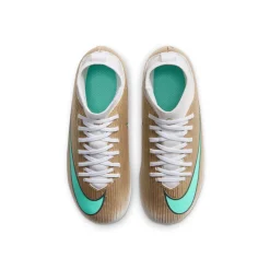 Nike Mercurial Superfly 11 Mbappé Club Gras / Kunstgras Voetbalschoenen (MG) Peuters/Kleuters Goud Groen Wit