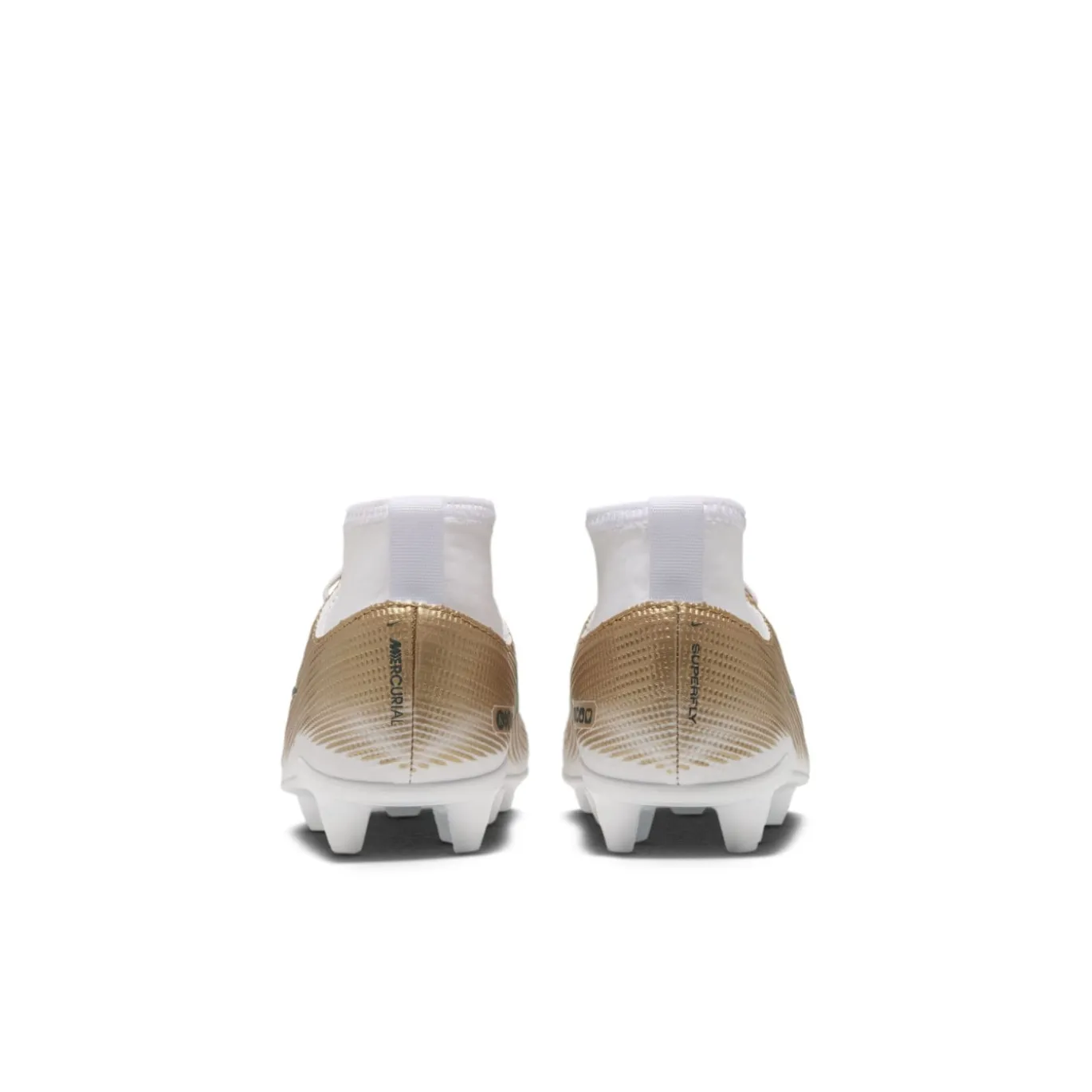 Nike Mercurial Superfly 11 Mbappé Club Gras / Kunstgras Voetbalschoenen (MG) Peuters/Kleuters Goud Groen Wit