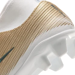 Nike Mercurial Superfly 11 Mbappé Club Gras / Kunstgras Voetbalschoenen (MG) Peuters/Kleuters Goud Groen Wit