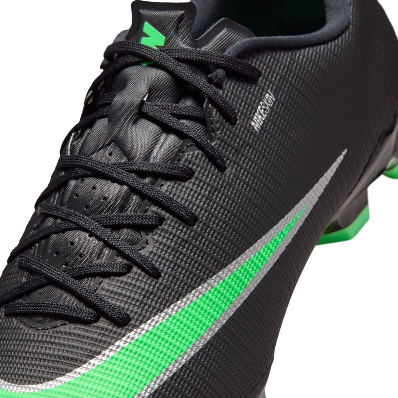 Nike Mercurial Vapor 17 Academy Gras / Kunstgras Voetbalschoenen (MG) Zwart Felgroen Zilvergrijs