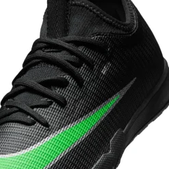 Nike Mercurial Vapor 17 Academy Zaalvoetbalschoenen (IN) Kids Zwart Felgroen Zilvergrijs