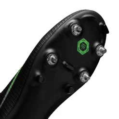 Nike Mercurial Vapor 17 Academy IJzeren-Nop Voetbalschoenen (SG) Anti-Clog Zwart Felgroen Zilvergrijs