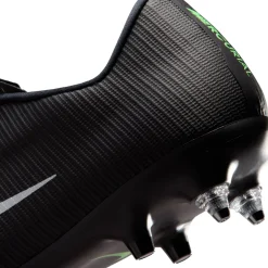 Nike Mercurial Vapor 17 Academy IJzeren-Nop Voetbalschoenen (SG) Anti-Clog Zwart Felgroen Zilvergrijs