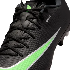 Nike Mercurial Vapor 17 Academy IJzeren-Nop Voetbalschoenen (SG) Anti-Clog Zwart Felgroen Zilvergrijs