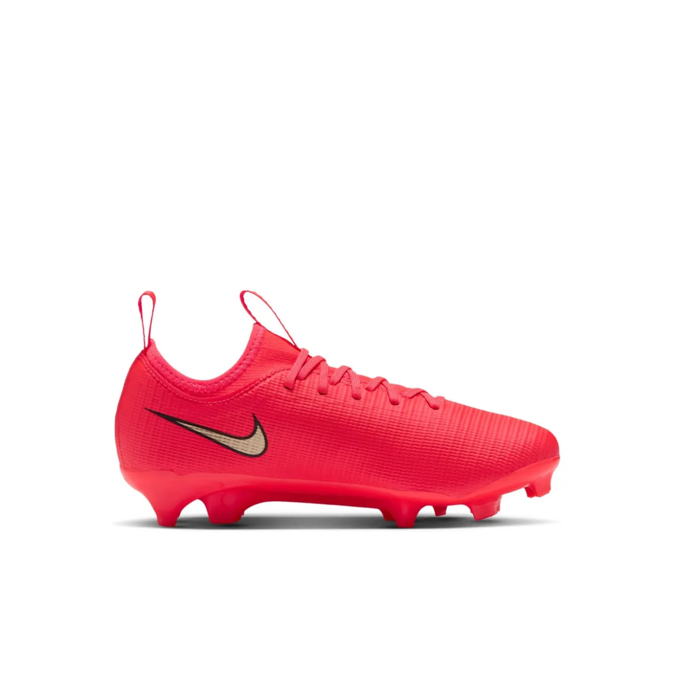 Nike Mercurial Vapor 17 Academy Gras / Kunstgras Voetbalschoenen (MG) Peuters/Kleuters Felrood Zwart Goud