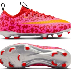 Nike Mercurial Vapor 17 Academy x LEGO® Gras Voetbalschoenen (FG) Kids Rood Roze Oranje