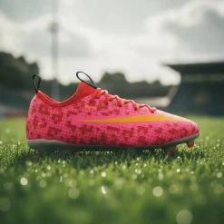 Nike Mercurial Vapor 17 Academy x LEGO® Gras Voetbalschoenen (FG) Kids Rood Roze Oranje
