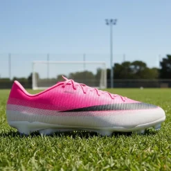 Nike Mercurial Vapor 17 Academy Gras / Kunstgras Voetbalschoenen (MG) Felroze Wit Zwart