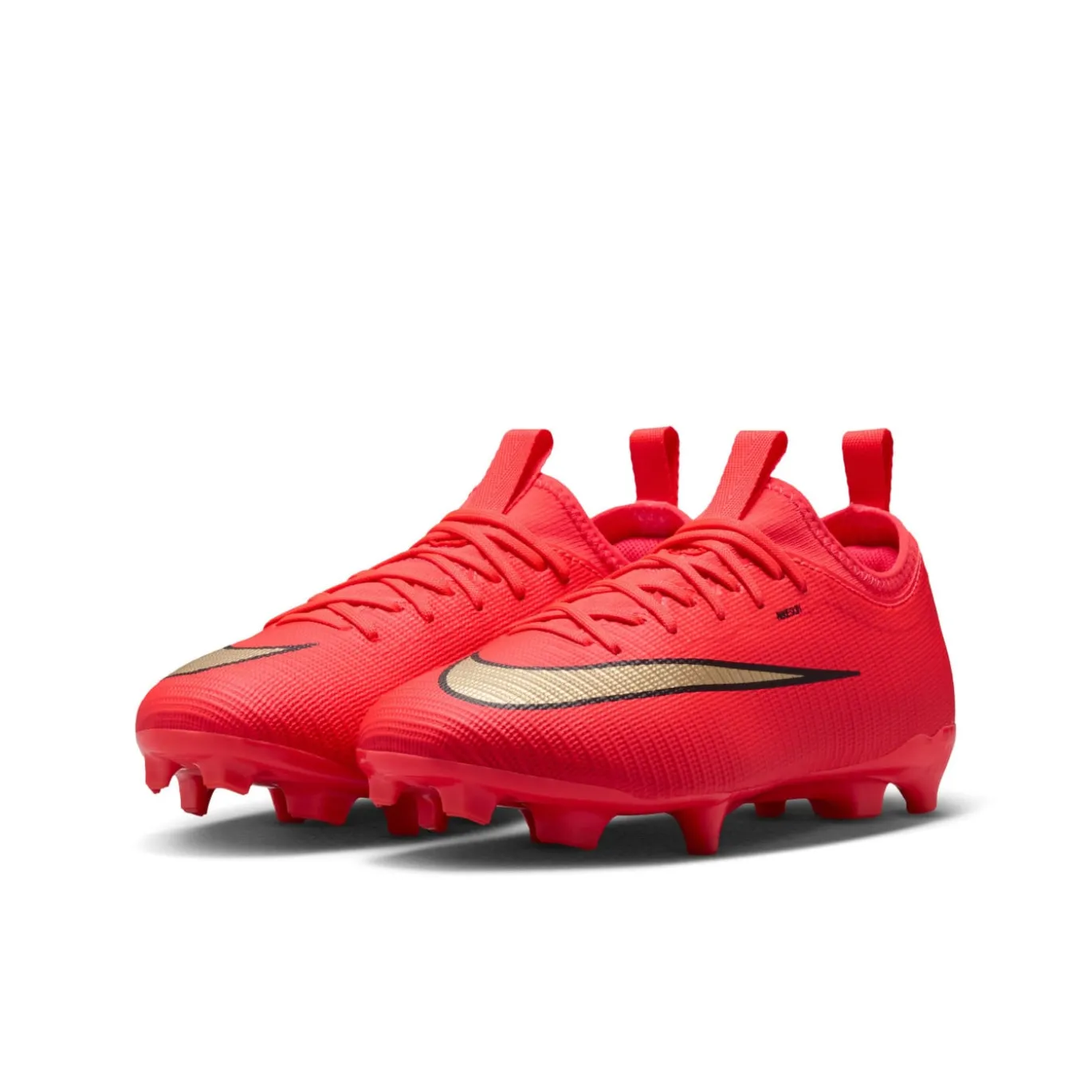 Nike Mercurial Vapor 17 Academy Gras / Kunstgras Voetbalschoenen (MG) Kids Felrood Zwart Goud