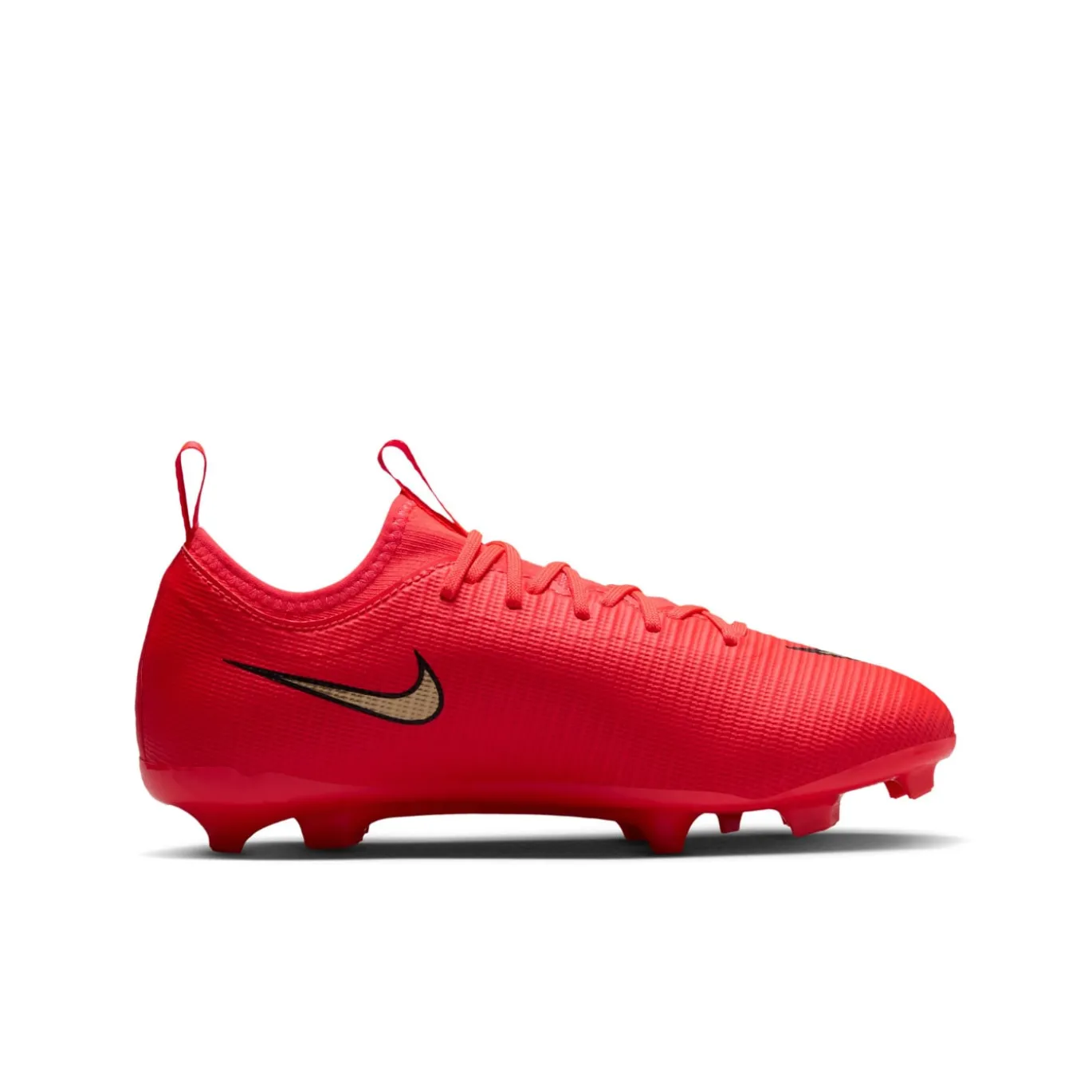 Nike Mercurial Vapor 17 Academy Gras / Kunstgras Voetbalschoenen (MG) Kids Felrood Zwart Goud