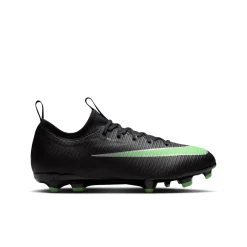 Nike Mercurial Vapor 17 Academy Gras / Kunstgras Voetbalschoenen (MG) Kids Zwart Felgroen Zilvergrijs